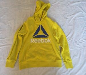 Reebok Bright Yellow Hoodie with Navy Logo
